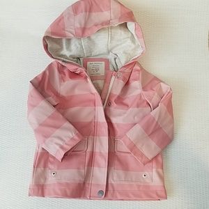 Zara baby girl pink rain coat